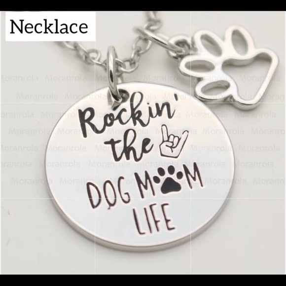 Jewelry - NWT Rockin The Dog Mom Life Necklace